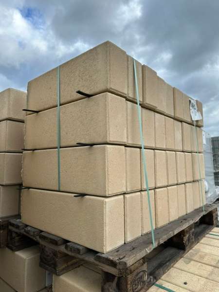 Vios Palisaden „Betonglatt“ Beige 18,75x12x60 cm (Restposten)