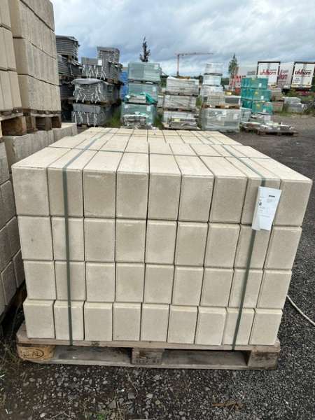 Vios Palisaden „Betonglatt“ greige 18,75x12x80 cm (2.Wahl)