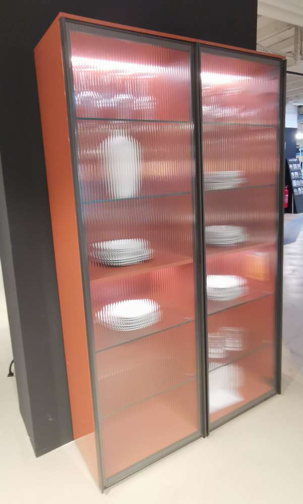 Möbel, Novamobili, Vitrinenschrank LIVING SYSTEM, Hochglanzlack