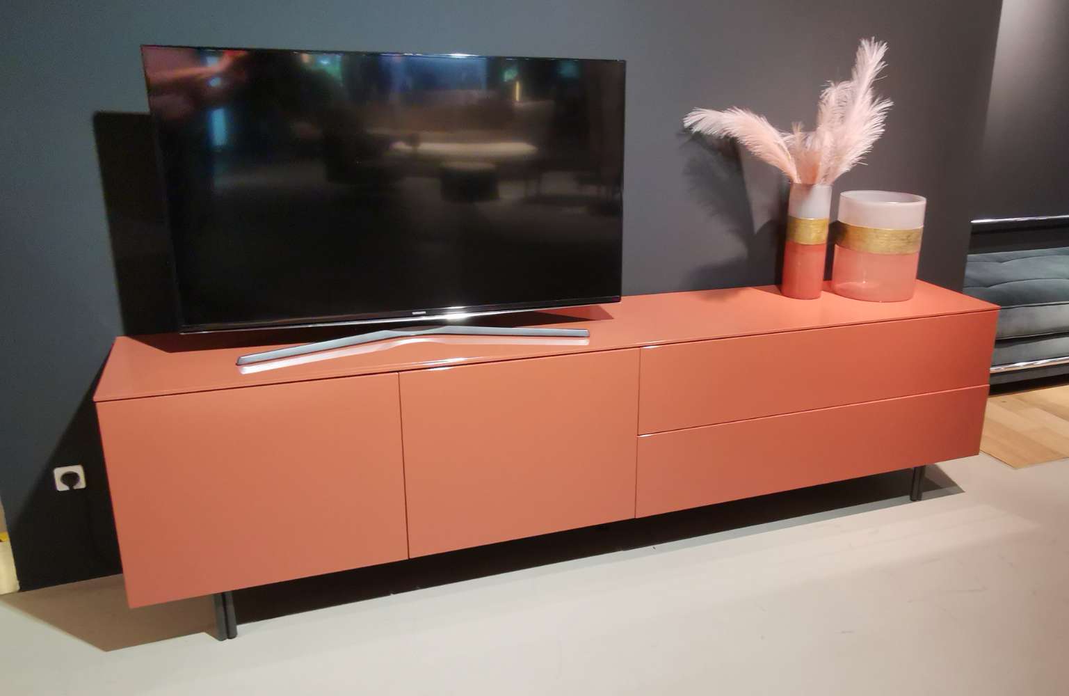 Möbel, Novamobili, Sideboard Living System, Hochglanzlack Cotto
