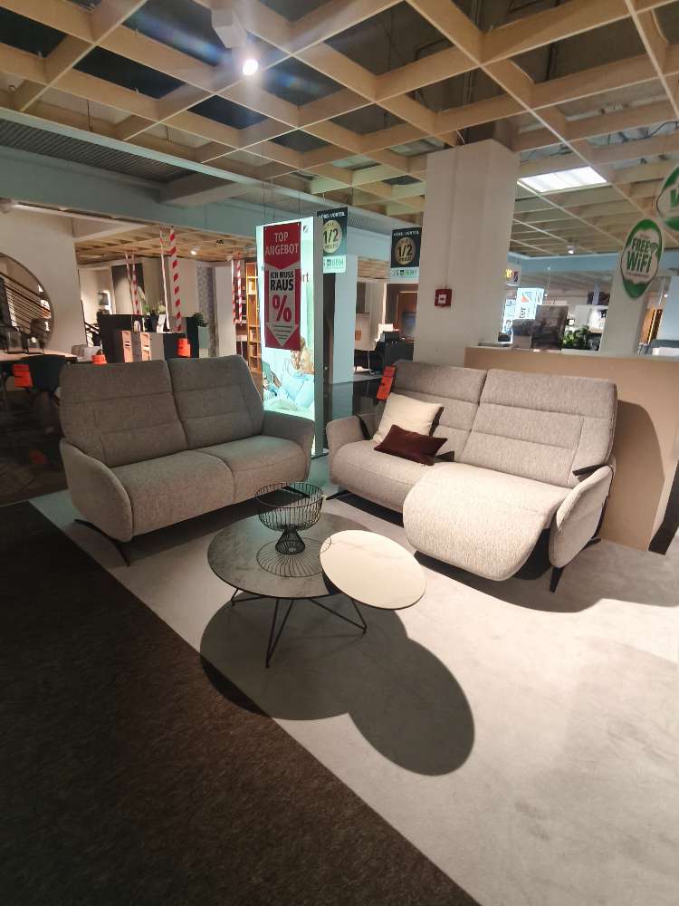 2,5-Sitzer mit motorischer Relaxfunktion, 2-Sitzer, in Microfaser