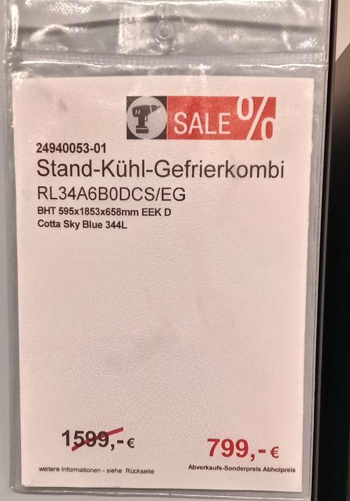 Stand-Kühl-Gefriekombi