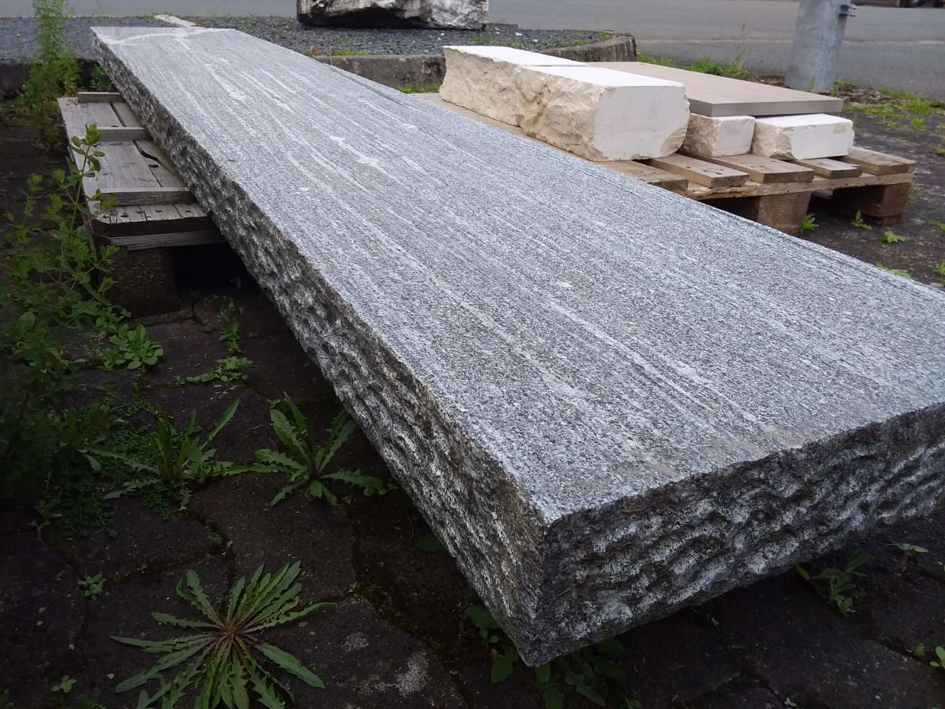 Palisade 10x50x295 Gneis Naturstein Stele