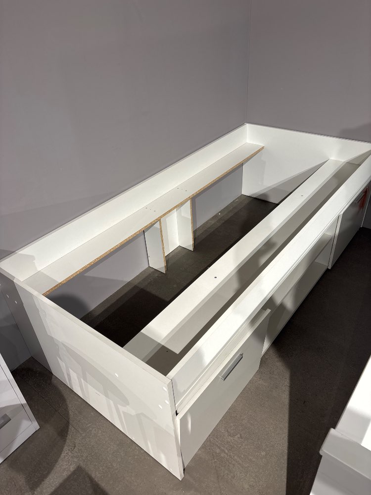 Möbel, Bett, Weiß, 90×200, XXXLutz