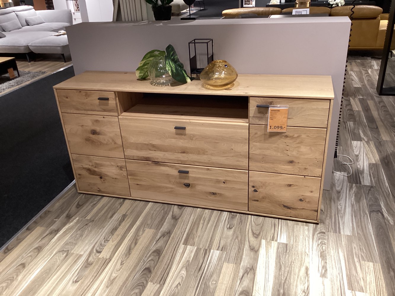 Möbel Sideboard Musterring Adansia Wildeiche teilmassiv