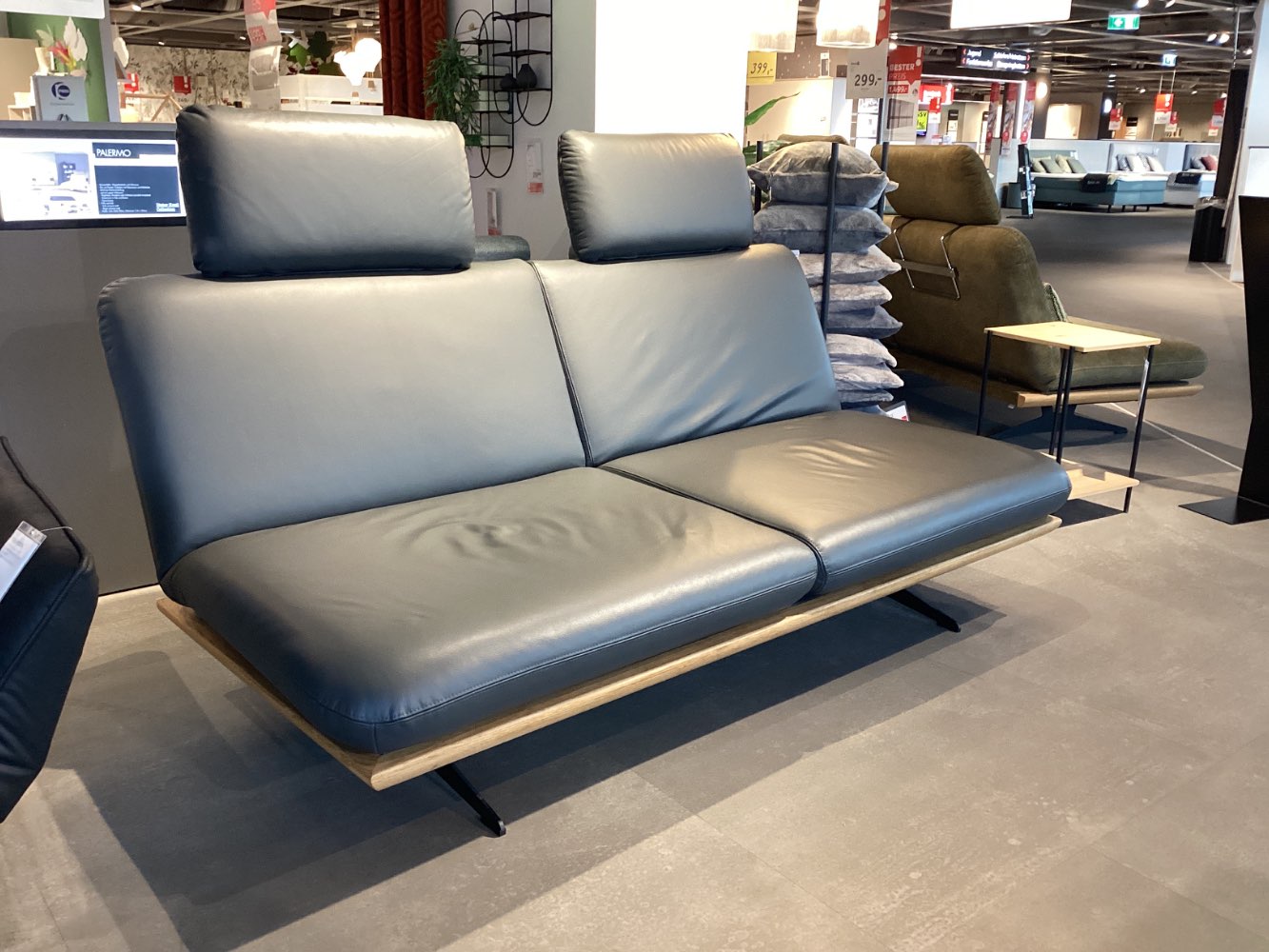 Möbel, Dieter Knoll, Schlafsofa Palermo, ca. 204x92x90cm, Leder