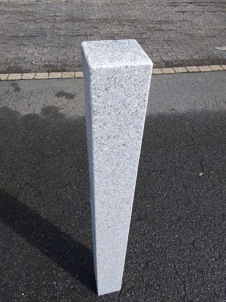 Palisaden Granit grau 12x12x100 Naturstein veredelt