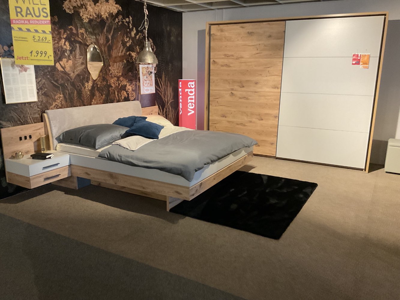 Möbel,Schlafzimmer Modena,Viking Oak-Hellgrau,XXXLutz