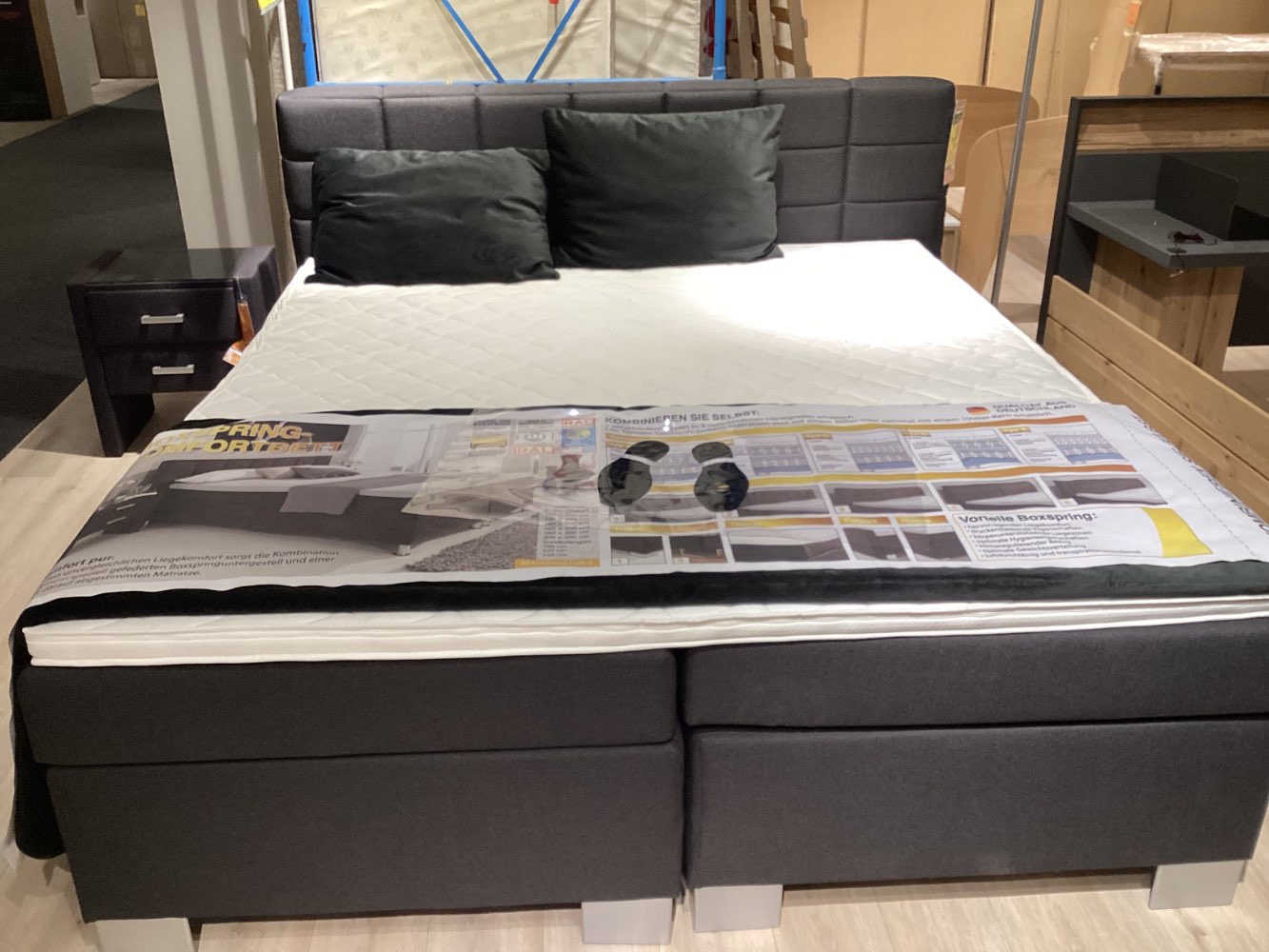 Möbel Hapo Boxspringbett Brixen 180x200cm Grau XXXLutz