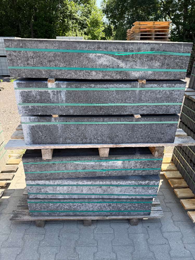 BE Rasenbord anthrazit, 6 x 25 x 100cm, Sonderposten