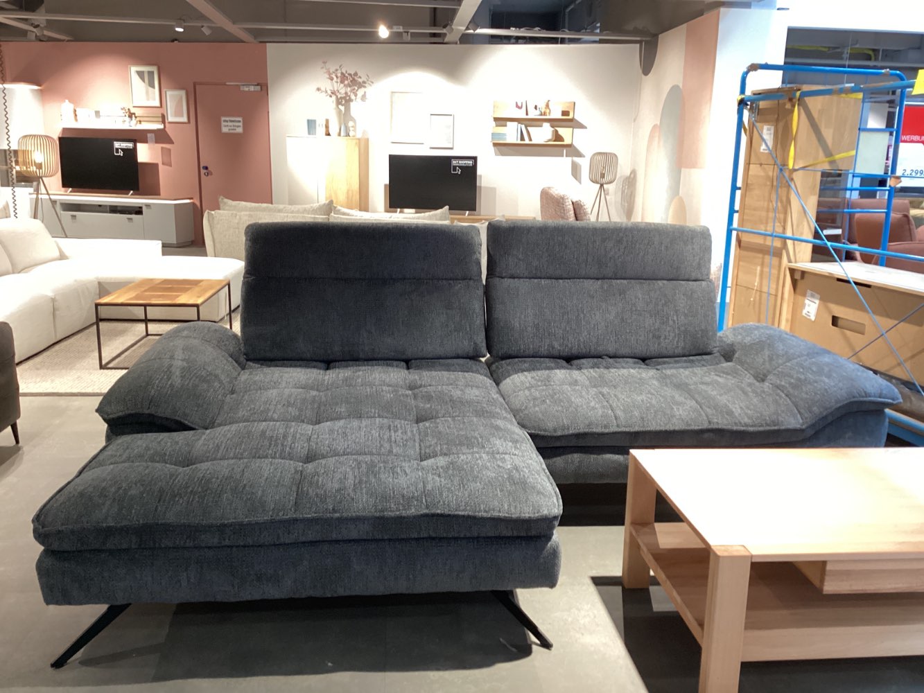 Möbel, Stylife, Ecksofa Carino, Schenkel ca. 179-202x288cm