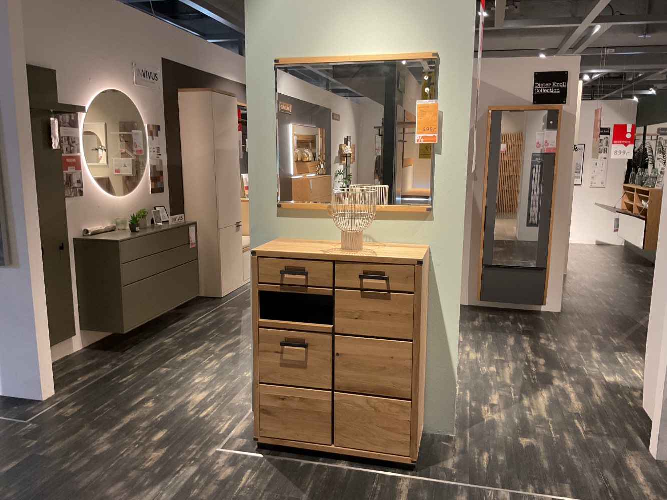 XXXLutz Ausstellungsstück Möbel Garderobe Genua Wildeiche massiv