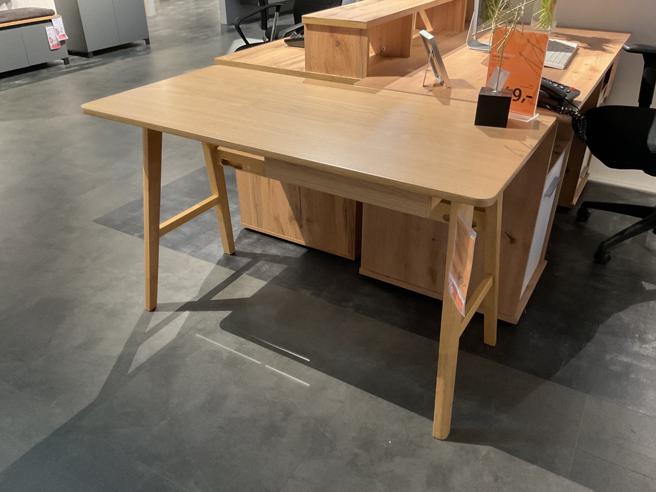 XXXLutz Ausstellungsstück Möbel Schreibtisch Barnett Eiche Furnie