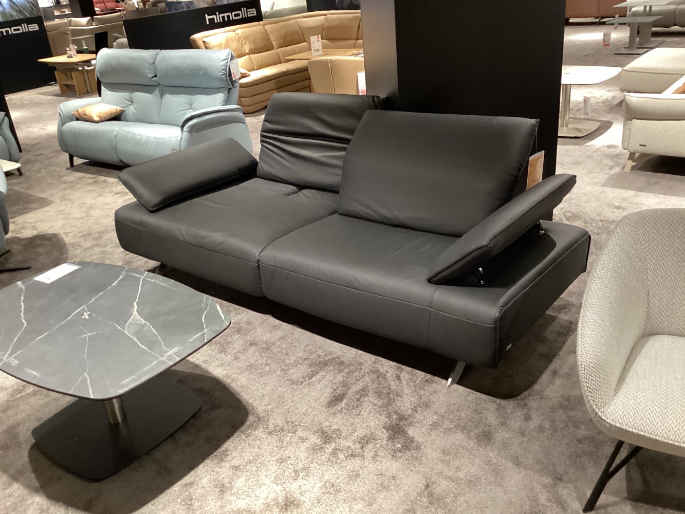 Möbel 2 er Sofa Himolla Biella echtes Leder XXXLutz Hirschaid