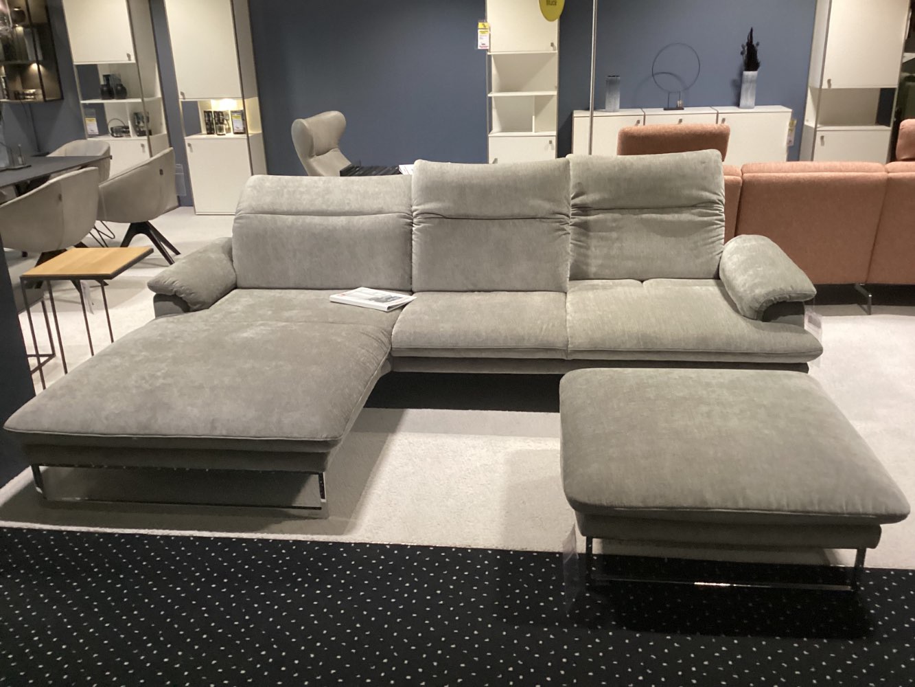 Ecksofa + Hocker Joop