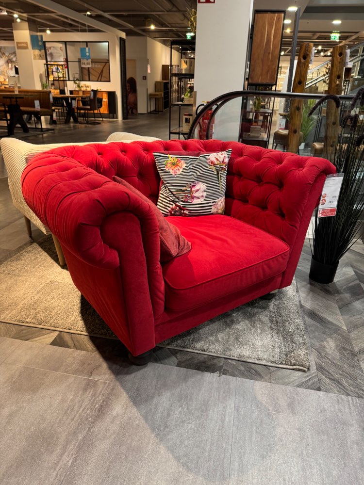 Chesterfield-Sessel Rot XXXLutz Heilbronn