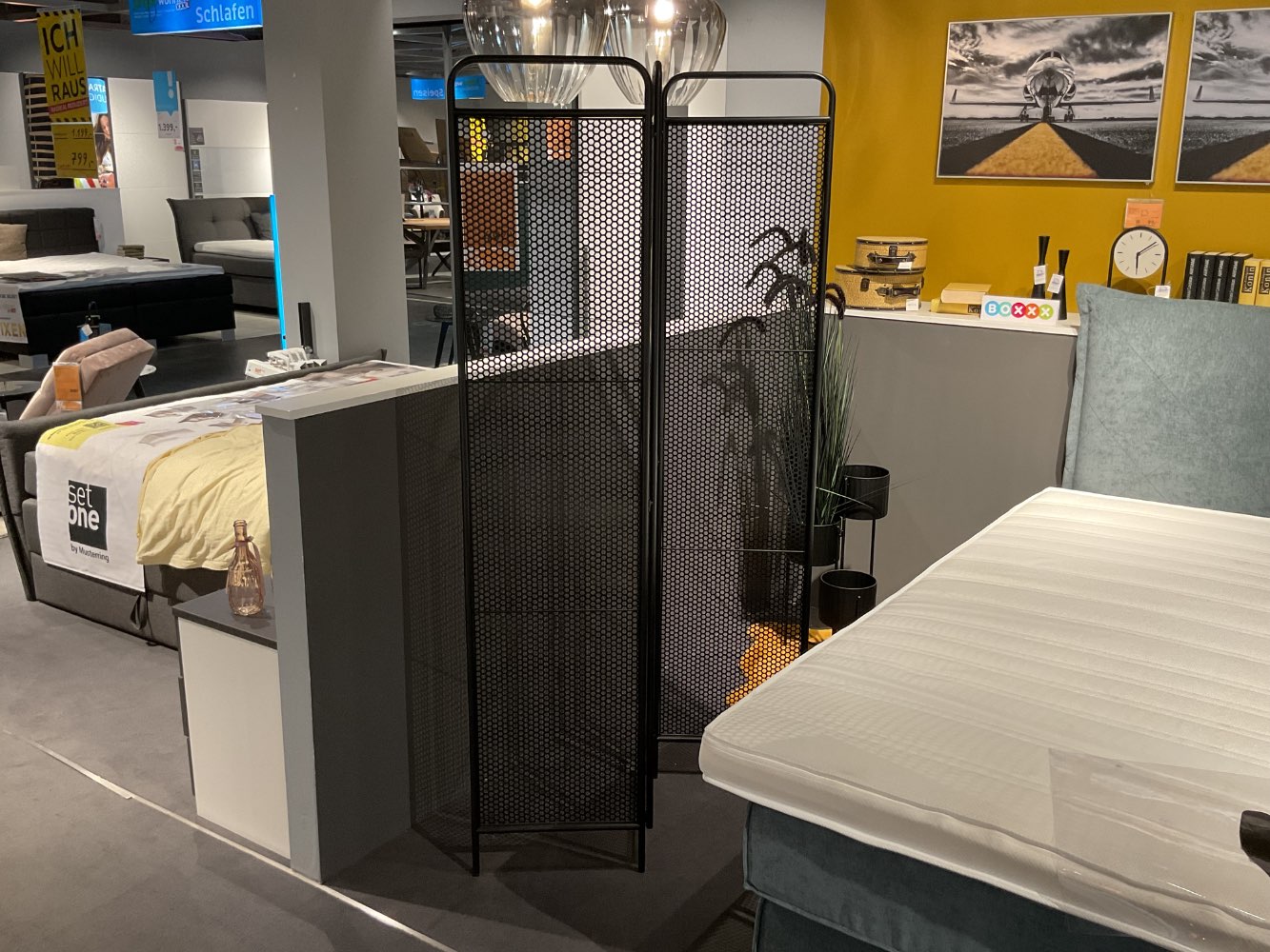 XXXLutz Ausstellungsstück Möbel Paravent Kara Metall schwarz