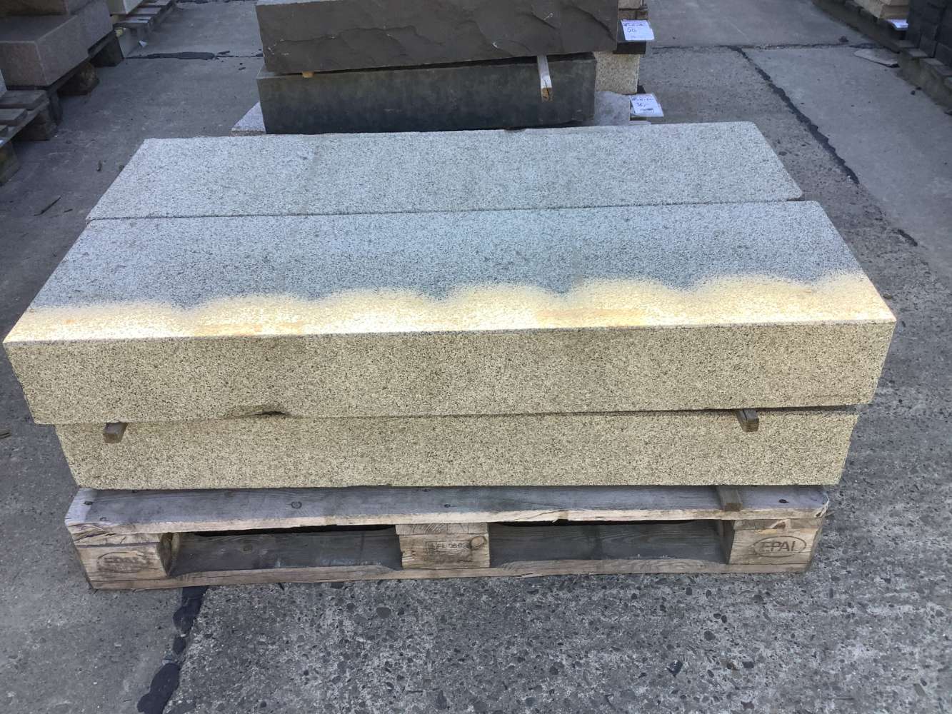 ⭐️ SONDERPOSTEN ⭐️ – Blockstufen, Granit, anthrazit, 15x35x120cm