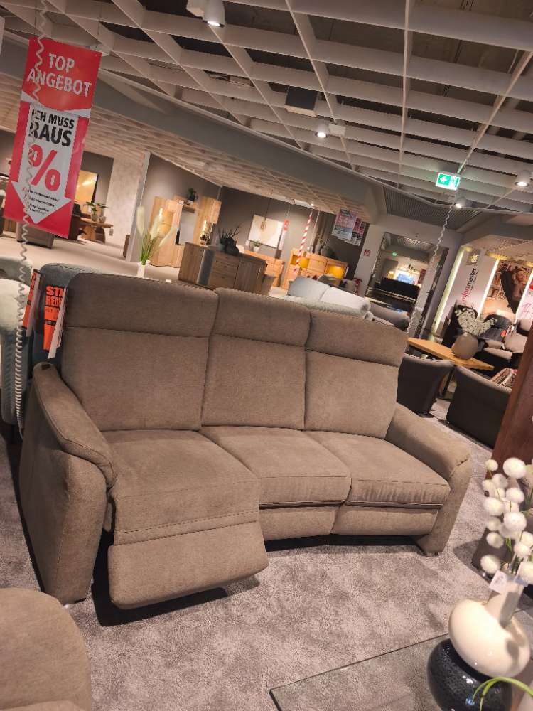 Trapezsofa mit Funktionen, 2-Sitzer, Sessel mit Relaxfunktion