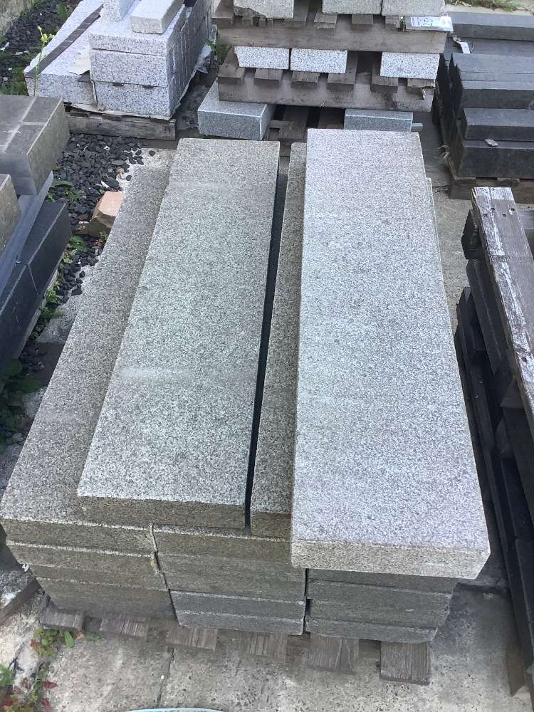 ⭐️ SONDERPOSTEN ⭐️ – Palisaden, Granit, anthrazit, 8x25x100cm