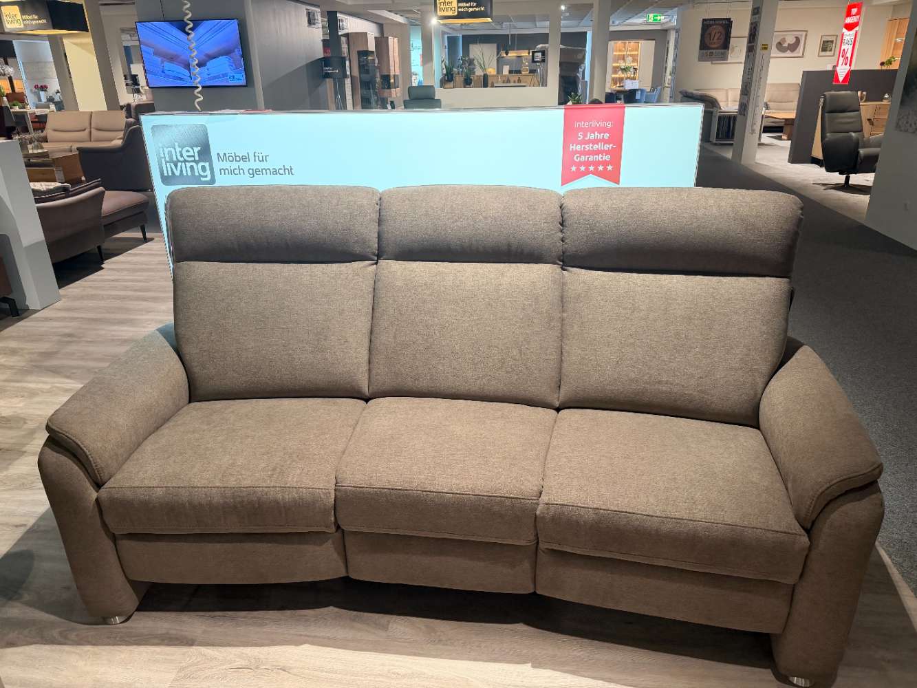 Trapezsofa / Braun