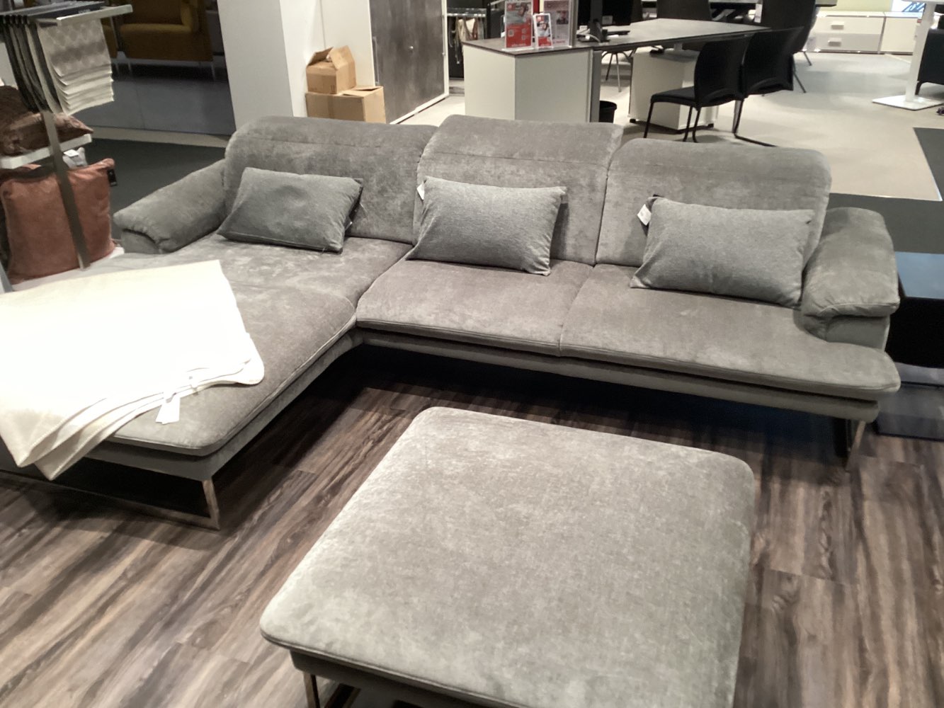 Ecksofa mit hocker