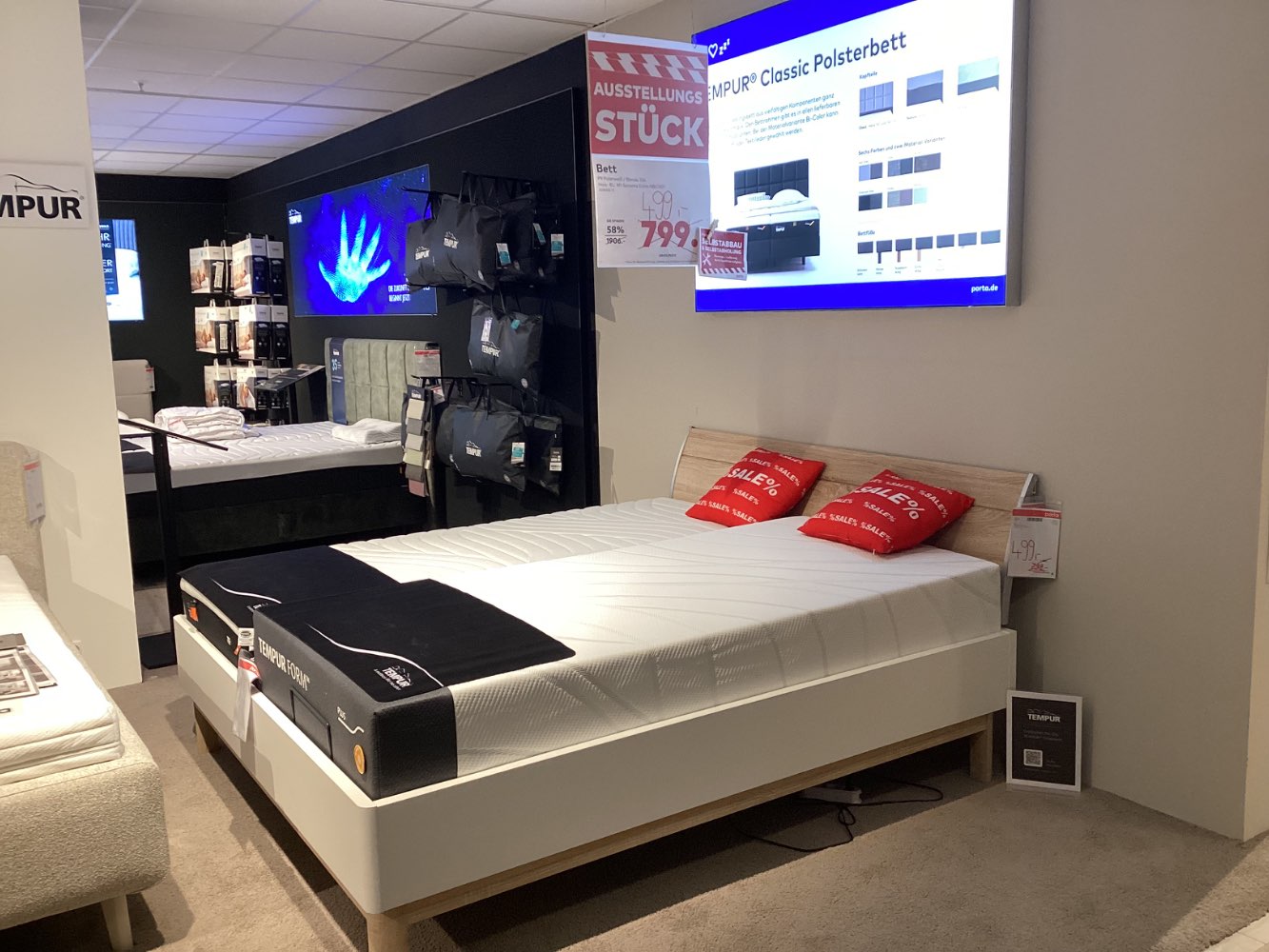 Bett P9 Polarweiß