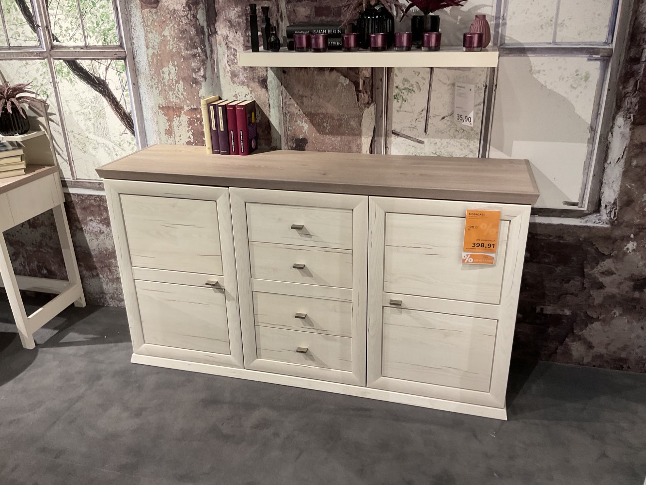 XXXLutz Ausstellungsstück Möbel Sideboard Camron Pine Aurelio wei