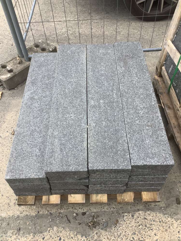 ⭐️ SONDERPOSTEN ⭐️ – Palisaden, Basanit, schwarz, 6x20x100cm