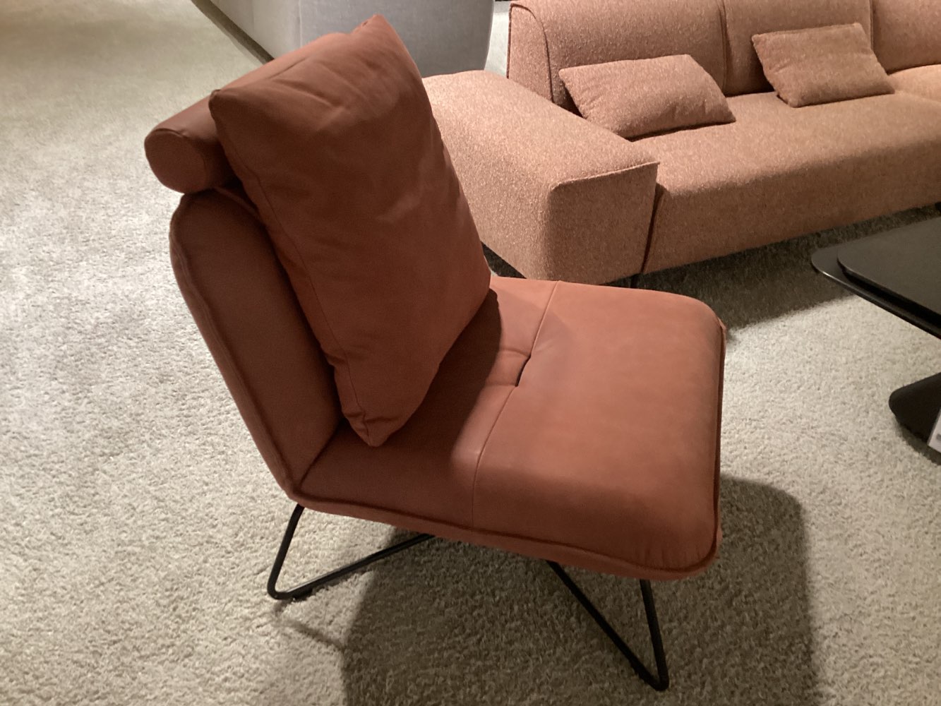 Sessel mit Kissen MR Leder