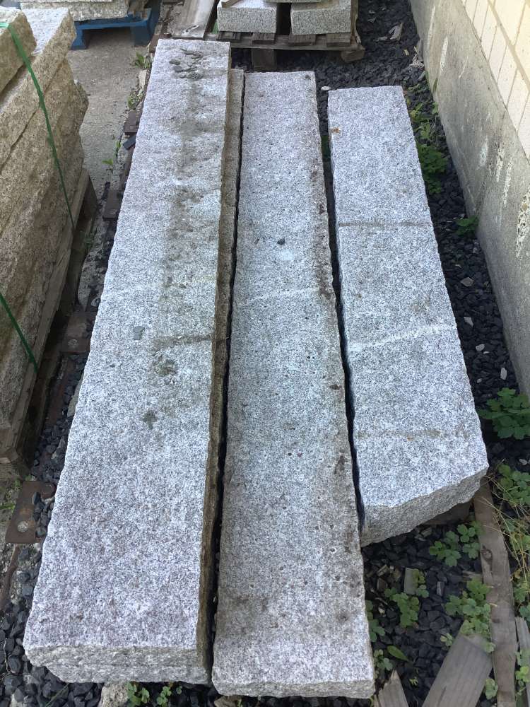 ⭐️ SONDERPOSTEN ⭐️ – Palisaden, Granit, hellgrau, 10x25x200cm