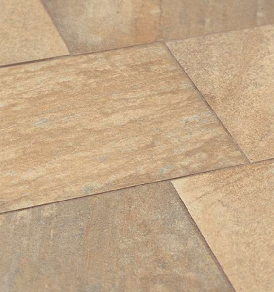 Terrassenpl., Keramik, Quarzitopt gold-gelb, 80x40x3cm, 2.Wahl