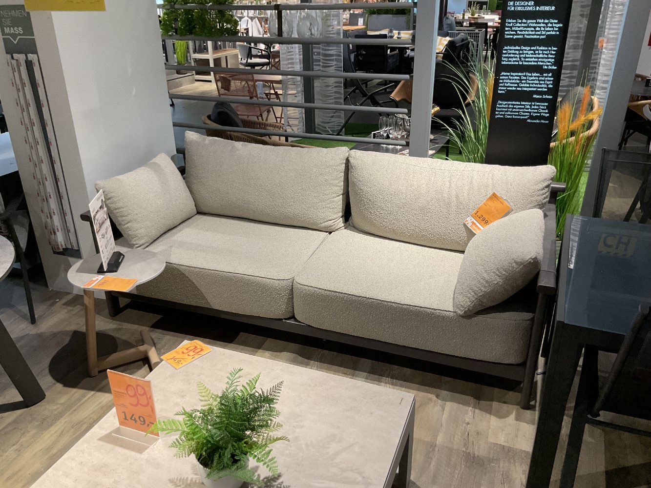 XXXLutz Ausstellungsstück Möbel Sofa 2-Sitzer Mari Taupe