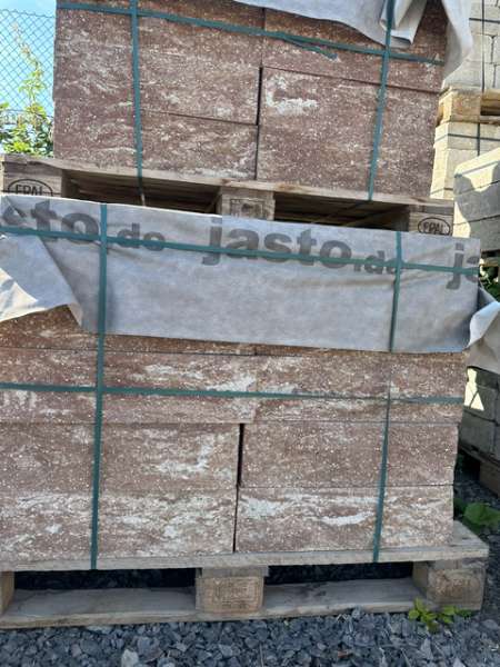 JASTO Antikmauer Klassik 50x25x14 cm Sandsteinrot (2.Wahl)