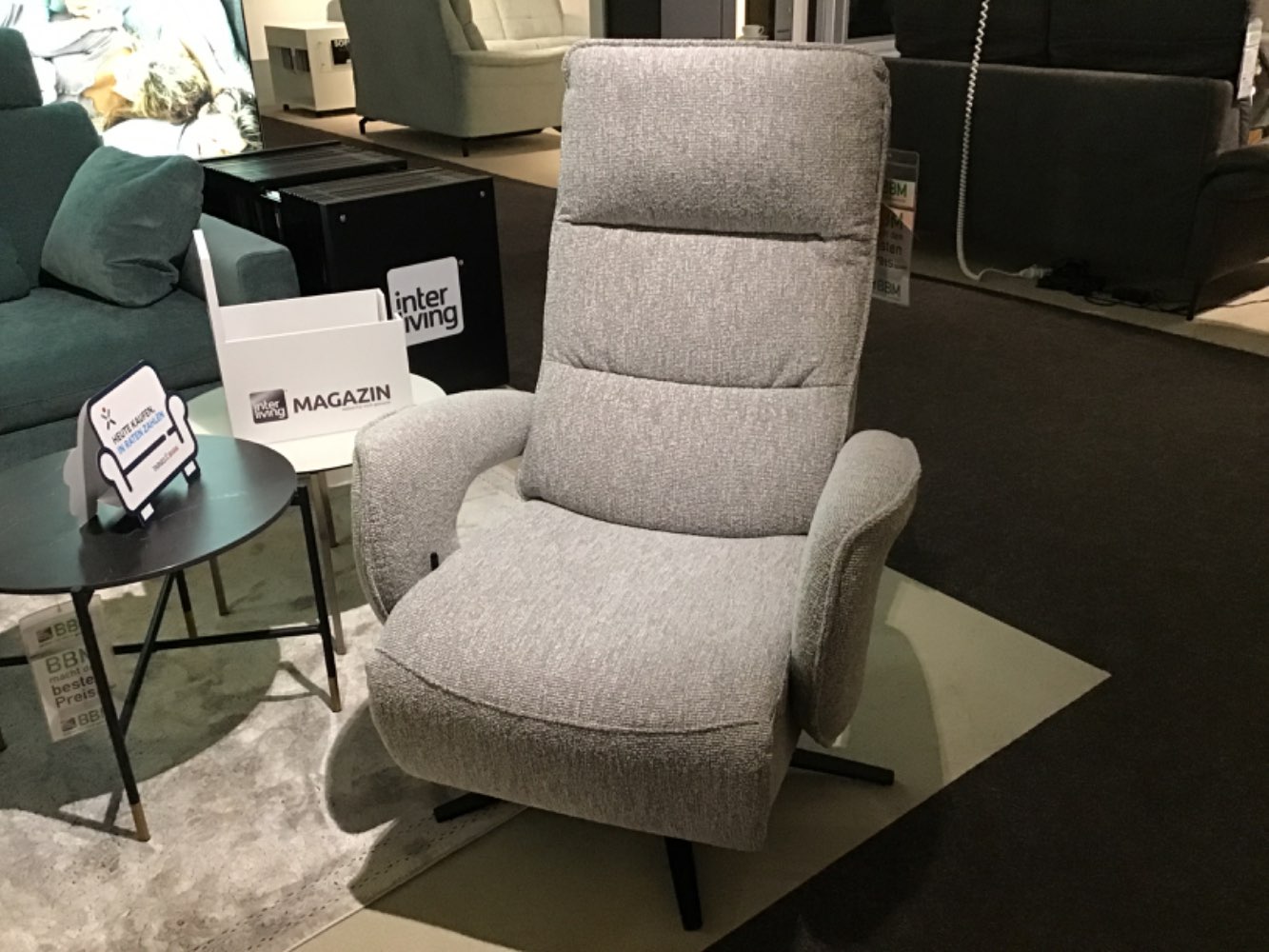 Relaxsessel mit mechanischer Verstellung Farbe grau