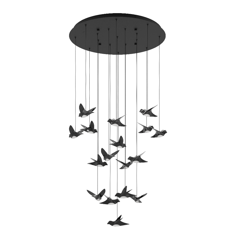 LED Pendellampe Schwarz/Schmetterlinge⚡️Sparpreis⚡️