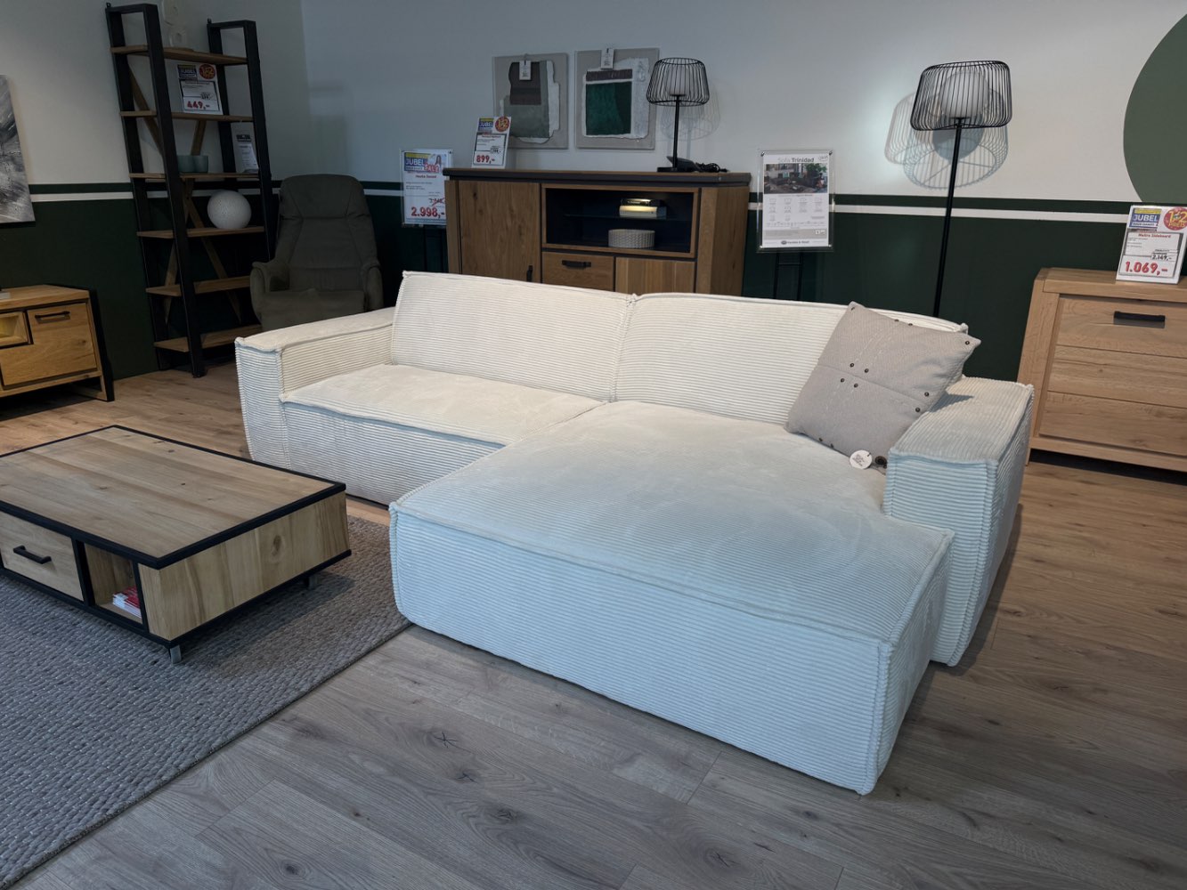 Cordsofa-Ecksofa