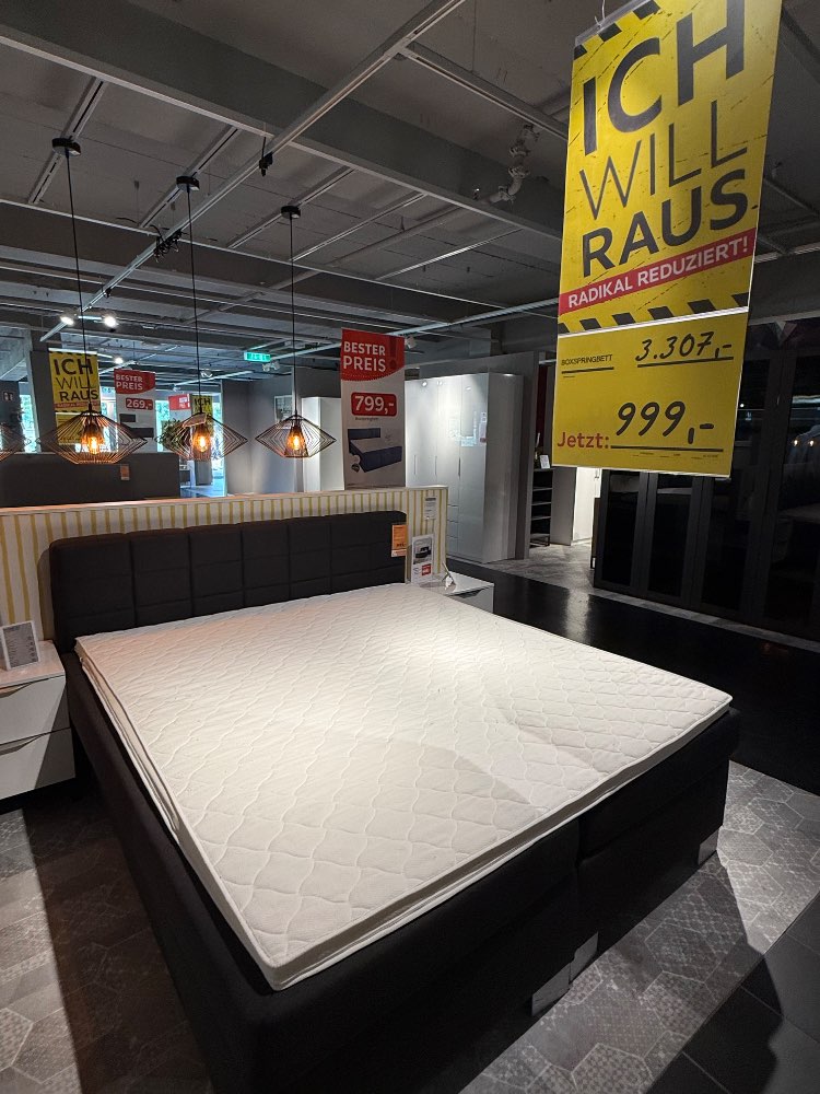 Boxspringbett Hapo 180x200cm – XXXLutz Fellbach