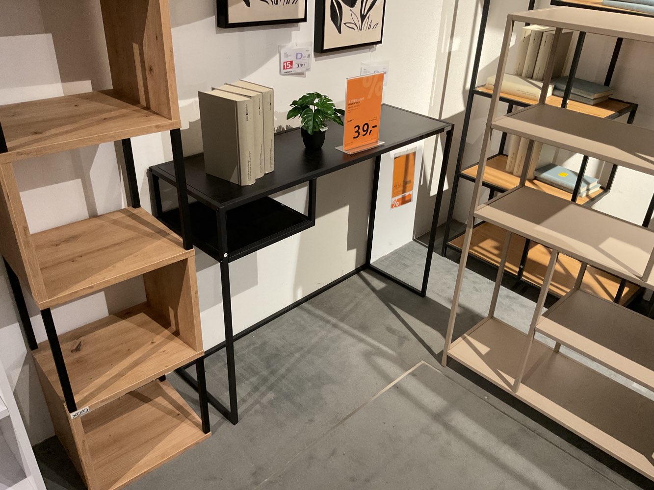 XXXLutz Ausstellungsstück Möbel Schreibtisch Marlon Metall schwar