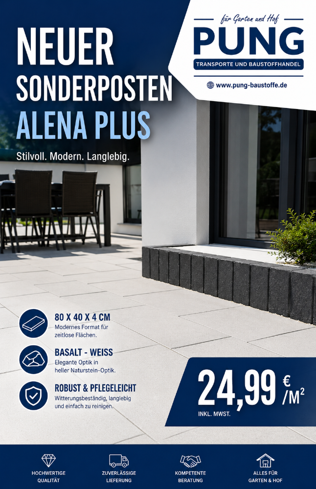 Alena Plus 80x40x4 cm basalt weiß (2.Wahl)