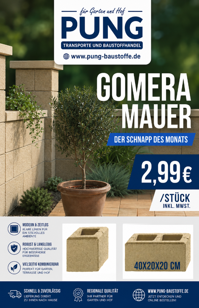 Gomera Mauersteine Saharabeige 40x20x20 cm (Restposten)