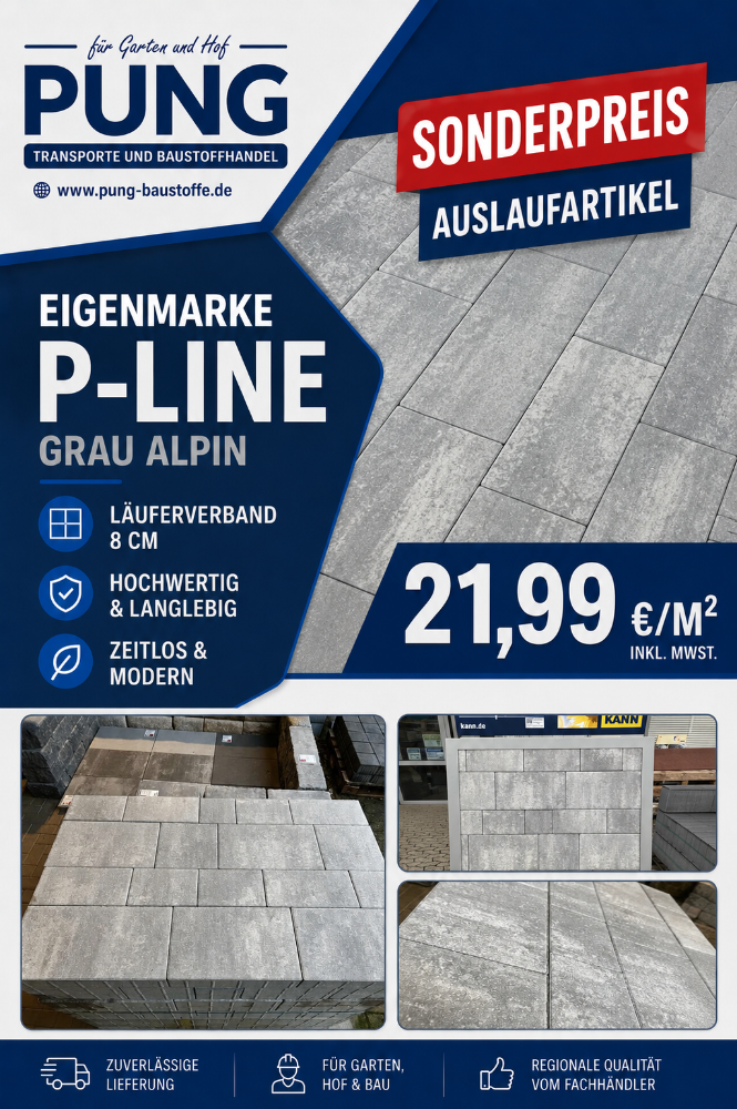 P-Line Läuferverband 8 cm grau alpin nuanciert