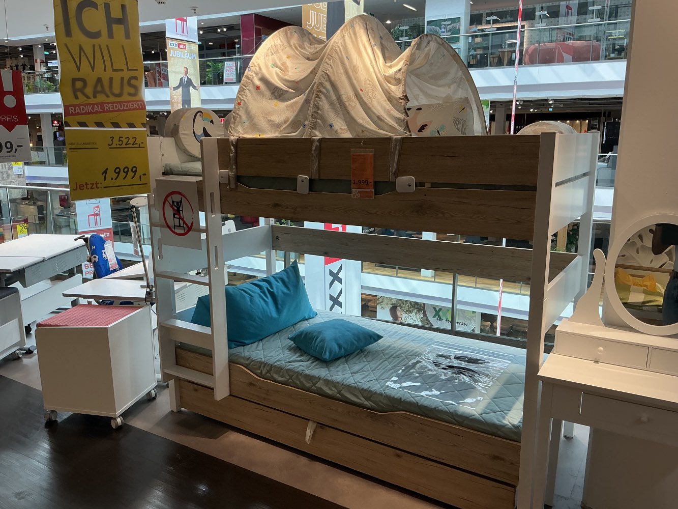 Paidi Etagenbett 90x200cm Eiche – XXXLutz Fellbach