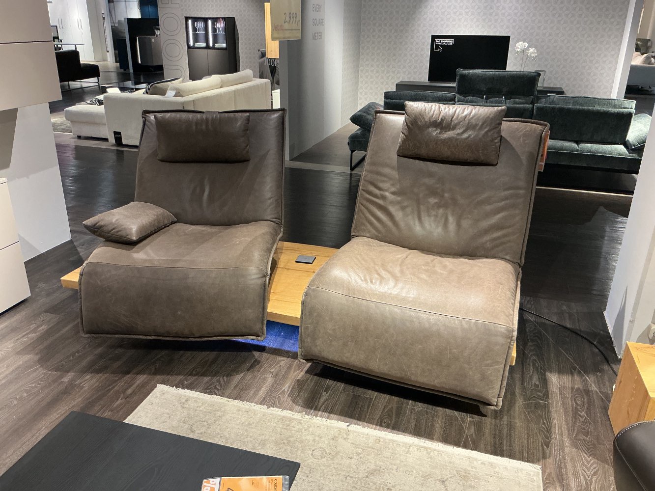 Koinor 2-Sitzer Sofa elektrisch Verstellbar, Annilinleder – XXXL