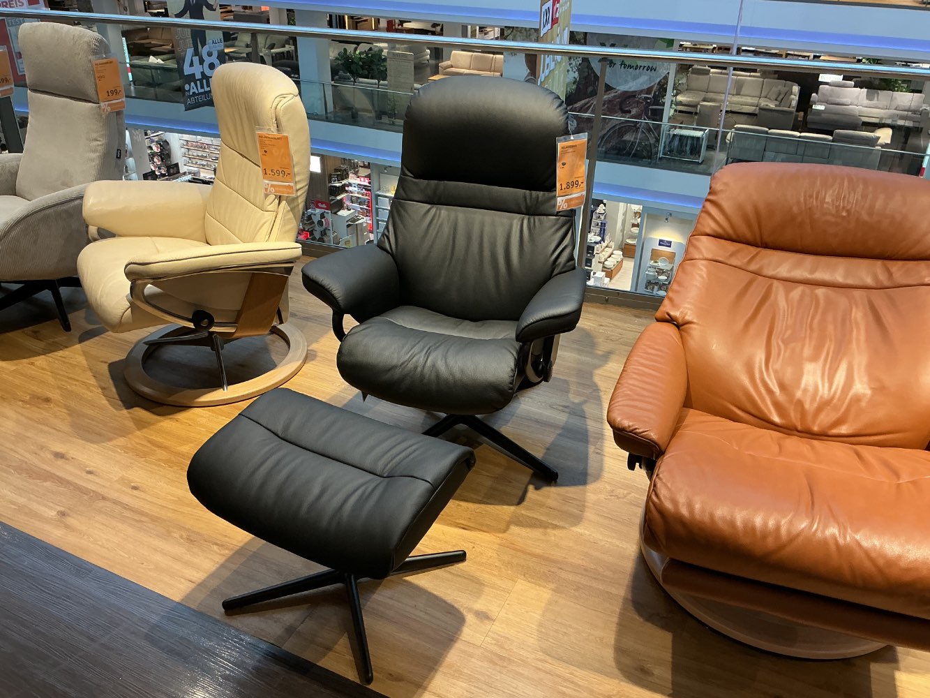 Stressless Relaxsessel Echtleder Schwarz – XXXLutz Fellbach
