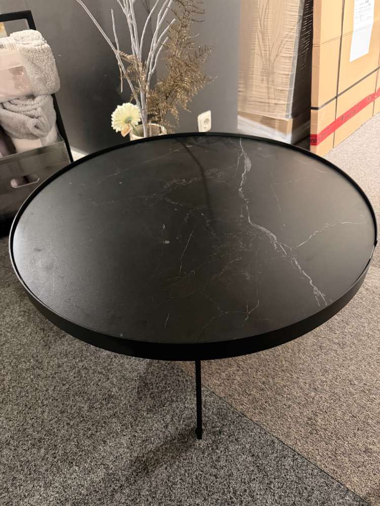 Couchtisch / Marmoroptik / Black