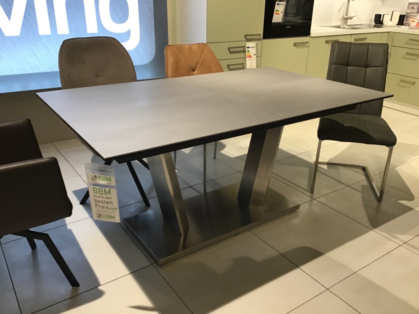 Interliving 5104 Esstisch mit Glaskeramikplatte Maß 160x77x100cm