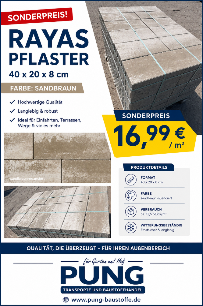 Rayas 40x20x8 cm Sandbraun (2.Wahl )