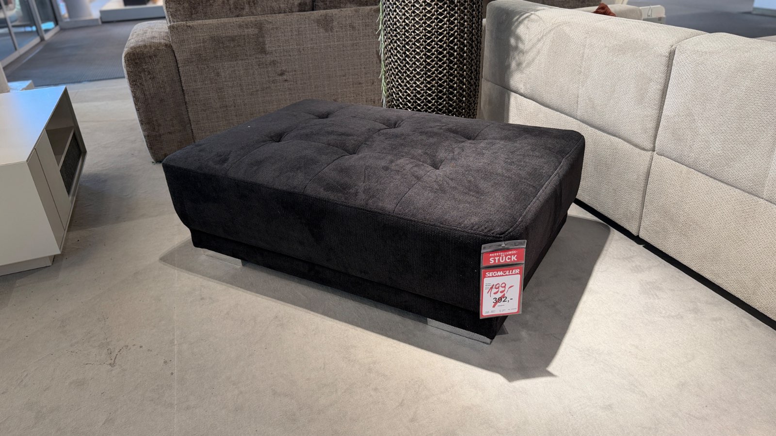 Hocker ca. 128 x 43 x 87 cm in schwarz
