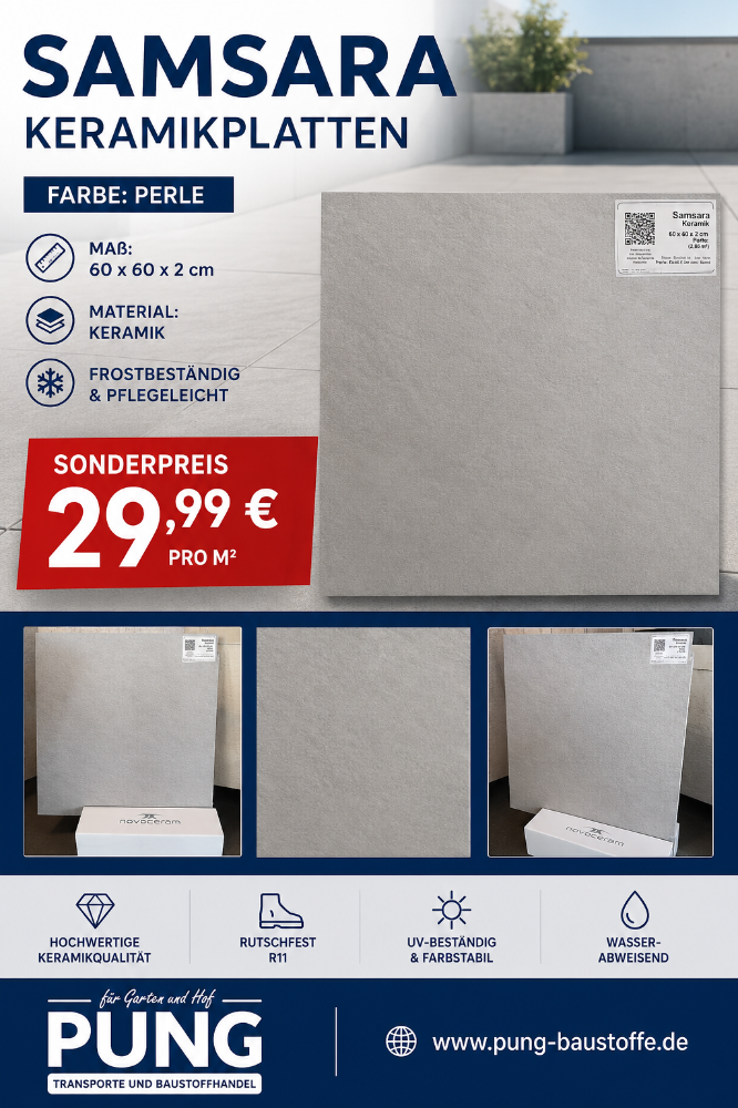 Samsara Perle 60x60x2 cm rektifiziert Outdoor Plus (2.Wahl)